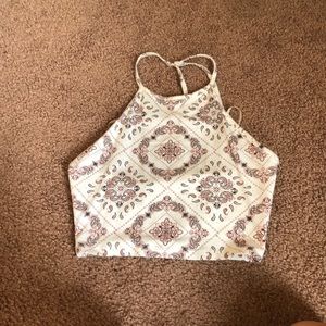 Patterned Crop Tank